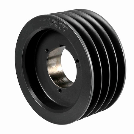 Browning 4 Groove Cast Iron Bushed Bore Multiple Sheave, 4B5V66 4B5V66